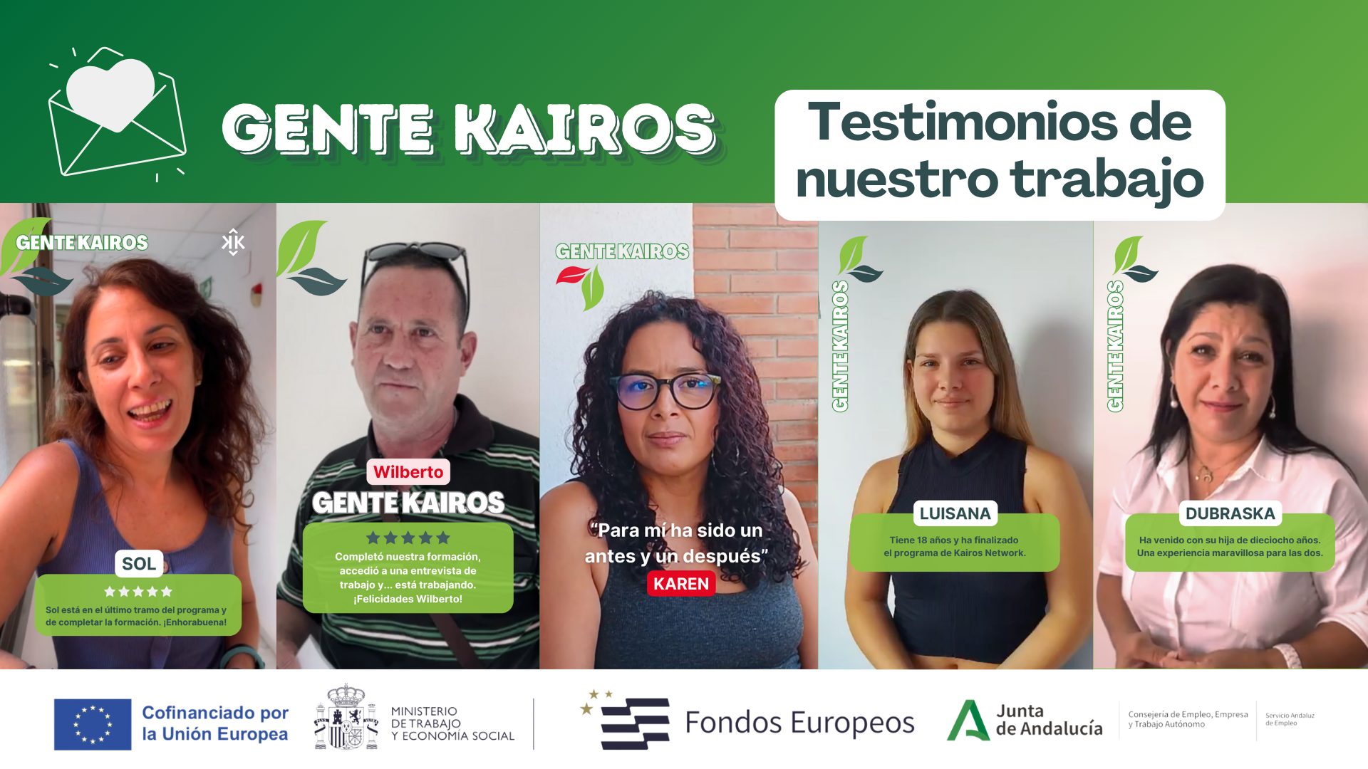 Gente Kairos - Testimonios de nuestro trabajo